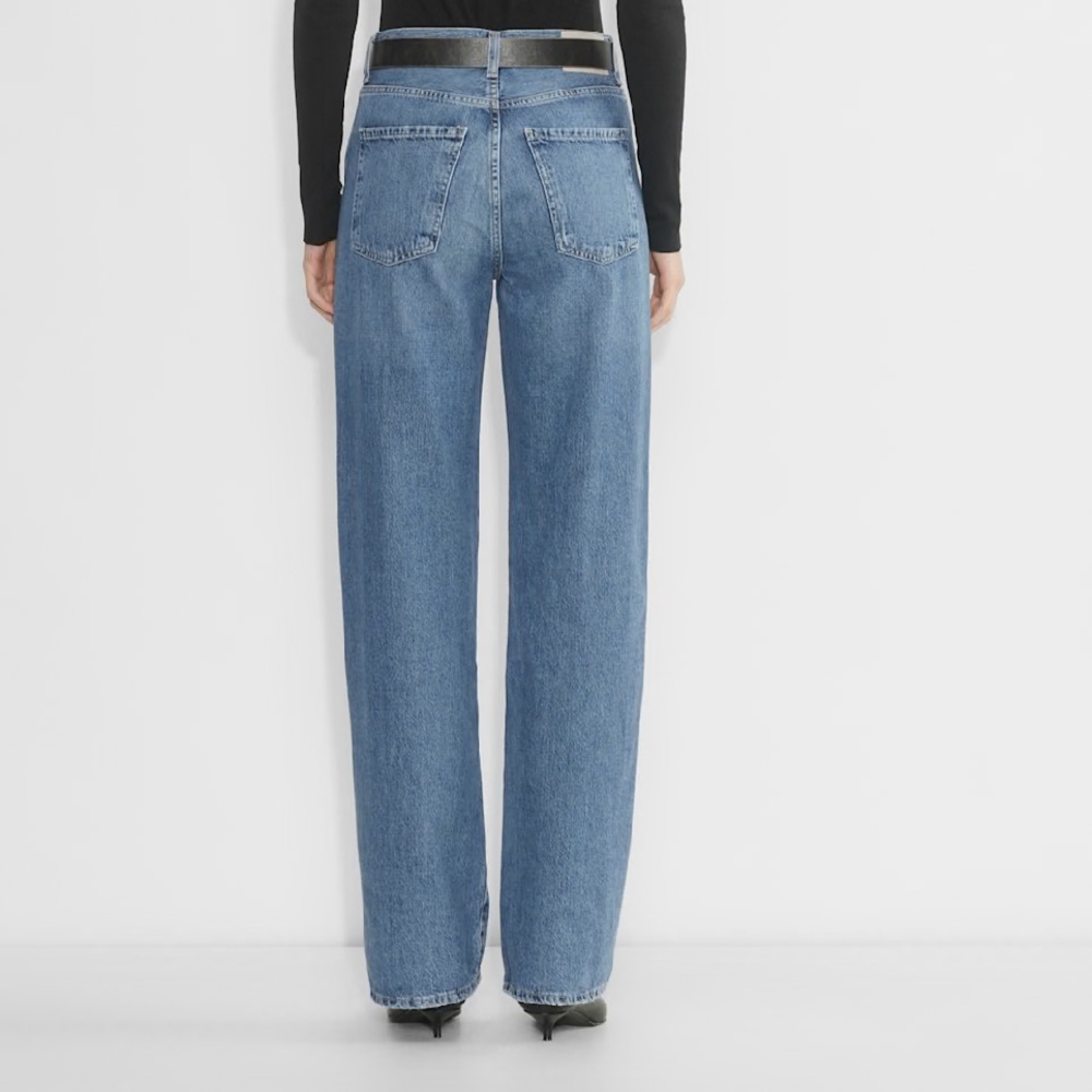 Aritzia Citizens Of Humanity Medium Blue Wide Leg Jeans Annina Jean - Picture 6 of 8
